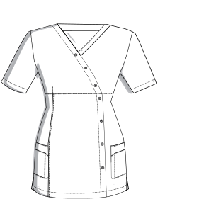 Fashion sewing patterns for UNIFORMS Scrubs Medical scrubs 7837